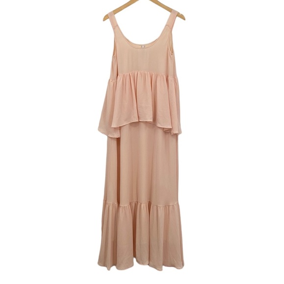 Rachel Pally Maude Maxi Dress Womens Size‎ X-Small XS Orange Layered Sleeveless - Picture 1 of 13